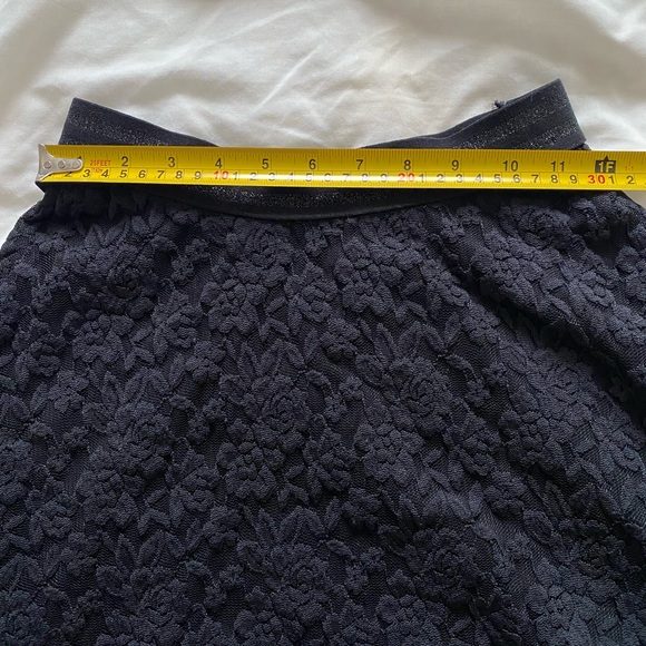 Material Girl Black Floral Lace Skater Skirt - Picture 5 of 5